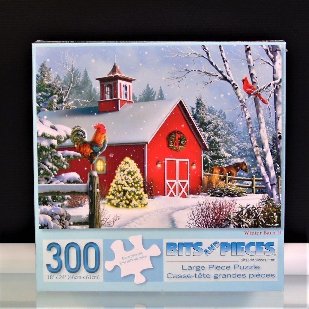 Winter Barn II Bits and Pieces Jigsaw Puzzle